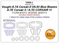  KV Models  1/72 Vought A-7 Corsair - Double-sided and wheels masks KV72956-1
