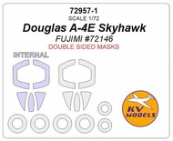  KV Models  1/72 Douglas A-4E Skyhawk - Double-sided and wheels masks KV72957-1