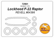  KV Models  1/72 Lockheed F-22 Raptor + wheels masks KV72961