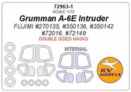  KV Models  1/72 Grumman A-6E Intruder - Double-sided and wheels masks KV72963-1