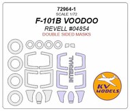  KV Models  1/72 McDonnell F-101B VOODOO - Double-sided and wheels masks KV72964-1