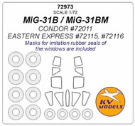 Mikoyan MiG-31 + wheels masks #KV72973