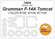  KV Models  1/72 Grumman F-14A Tomcat + wheels masks KV72976