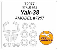  KV Models  1/72 Yakovlev Yak-38 + wheels masks KV72977