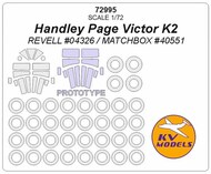  KV Models  1/72 Handley-Page Victor K2 + prototype masks and for wheels KV72995
