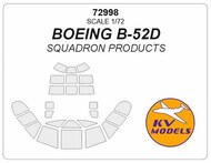  KV Models  1/72 Boeing B-52 (Masks for vacuum canopy Squadron Products KV72998