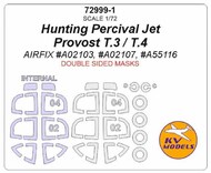  KV Models  1/72 BAC Jet Provost T.3/T.3a/Hunting-Percival Jet Provost T.4 Masks KV72999-1