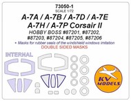 A-7A / A-7B / A-7D / A-7E / A-7H / A-7P Corsair II + wheels masks #KV73050-1