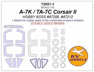 A-7K / TA-7C Corsair II + wheels masks #KV73051-1
