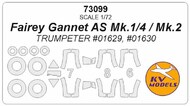 Fairey Gannet AS Mk.1/4 / Mk.2 + masks for wheels #KV73099