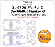  KV Models  1/72 Sukhoi Su-27UB Flanker C / Su-30MKK Flanker G KV73101-1