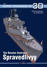  Kagero Books  Books Super Drawings 3D: The Russian Destroyer Spravedlivyy KAG16067