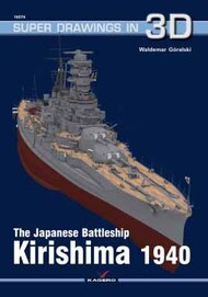  Kagero Books  Books Super Drawings 3D: The Japanese Battleship Kirishima 1940 KAG16074