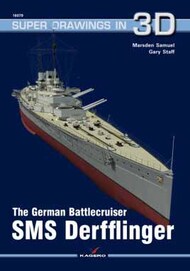  Kagero Books  Books Super Drawings 3D: The German Battlecruiser SMS Derfflinger KAG16079