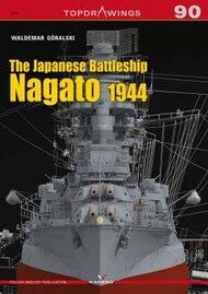 Kagero Books  Books Topdrawings: The Japanese Battleship Nagato 1944 KAG7090