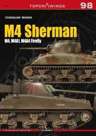  Kagero Books  Books Topdrawings: M4 Sherman M4, M4A1, M4A4 Firefly KAG7098