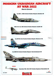  Kagero Books  1/48 Modern Ukrainian Aircraft At War 2022 (Su-25M MiG-29 (9-13) Su-27P1M Su-24MR Bayraktar TB2) KAGD48007