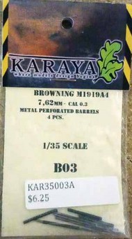  Karaya  1/35 .30 Browning Perforated Barrels Only KAR35003A
