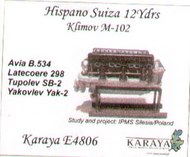  Karaya  1/48 Hispano Suiza 12Ydrs/Klimov M-102 KARE48006