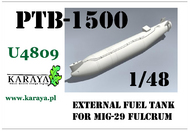 Karaya  1/48 PTB-1500 fuel tank for Mikoyan MiG-29A/MiG-29 KARU48009