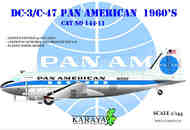 Douglas DC-3/C-47 Pan American 1960s #KY144-11