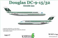  Karaya  1/144 Douglas DC-9-15/32 - plasticparts made in Czechia (Fly) KY144-17