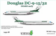  Karaya  1/144 Douglas DC-9-15/32 - plasticparts made in Czechia (Fly) KY144-18
