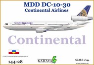  Karaya  1/144 DC-10-30 Continental KY144-28