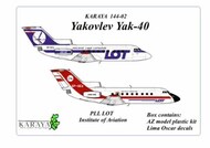 Yakovlev Yak-40 - LOT/Institute of Aviation livery #KY14402