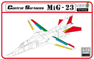 MiG-23 control surfaces set - resin + PE (RV) #KARU72003