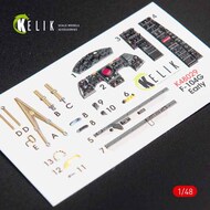  Kelik 3D Decals  1/48 Lockheed F-104G 'Starfighter' early type interior 3D decals (designed to be used with Hasegawa kit) K3D48029