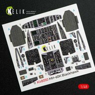  Kelik 3D Decals  1/48 MH-60K 'Black Hawk' interior 3D decals OUT OF STOCK IN US, HIGHER PRICED SOURCED IN EUROPE K3D48050
