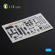  Kelik 3D Decals  1/72 He.219 Uhu (DRA kit) OUT OF STOCK IN US, HIGHER PRICED SOURCED IN EUROPE K3D72104