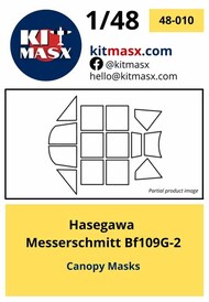  Kit-Masx  1/48 Messerschmitt Bf.109G-2 Canopy Masks KMX48010V