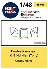 Kawasaki Ki-61-Id Hien Canopy Masks #KMX48026V