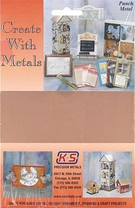  KnS  NoScale 5"x7" Punch Metal Copper Sheet KNS6525