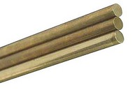  KnS  NoScale .114"x12" Solid Brass Rod (2) KNS8167