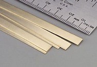  KnS  NoScale .016"x1/4"x12" Brass Strips (1) KNS8230
