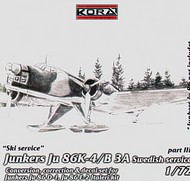  Kora Models  1/72 Junkers Ju.86K/B 3A Swedish Skis part 3 (ITA) KOC72029