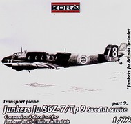  Kora Models  1/72 Junkers Ju.86Z-7/Tp 9 Swedish Part IX (ITA) KOC72035