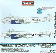  Kora Models  1/72 Junkers Ju.86Z-3/Z-7 South African Airways (I KOC72050