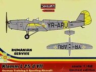 Klemm Kl-25D VII Decals Rumania #KORA48021