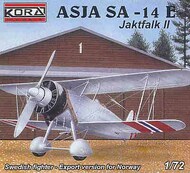 ASJA SA-14E Norwegian version with wheels. Includes decals. #KORA7228
