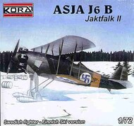  Kora Models  1/72 Asja J6B Jaktfalk II skis Swedish fighter/Finnish decal KORA7231