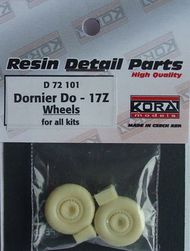 Wheels for Dornier Do.17Z (designed to be used with Airfix, FROG, Lindberg and Revell kits) #KORAD72101