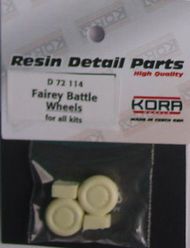 Wheels for Fairey Battle (designed to be used with Airfix, Bilek and MPM kits) #KORAD72114