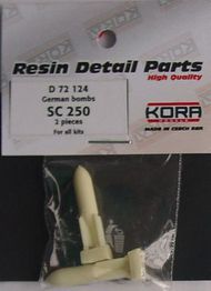  Kora Models  1/72 German SC-250 bombs (2 pcs.) KORAD72124