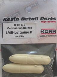  Kora Models  1/72 German landmines LMA-Luftmine B (2 pcs.) KORAD72138