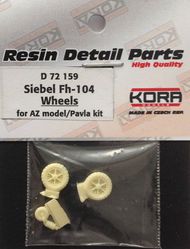 Wheels for Siebel Fh-104 (designed to be used with AZ Model kits and Pavla kits) #KORAD72159