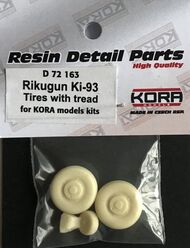  Kora Models  1/72 Rikugun Ki-93 Wheels with tread KORAD72163
